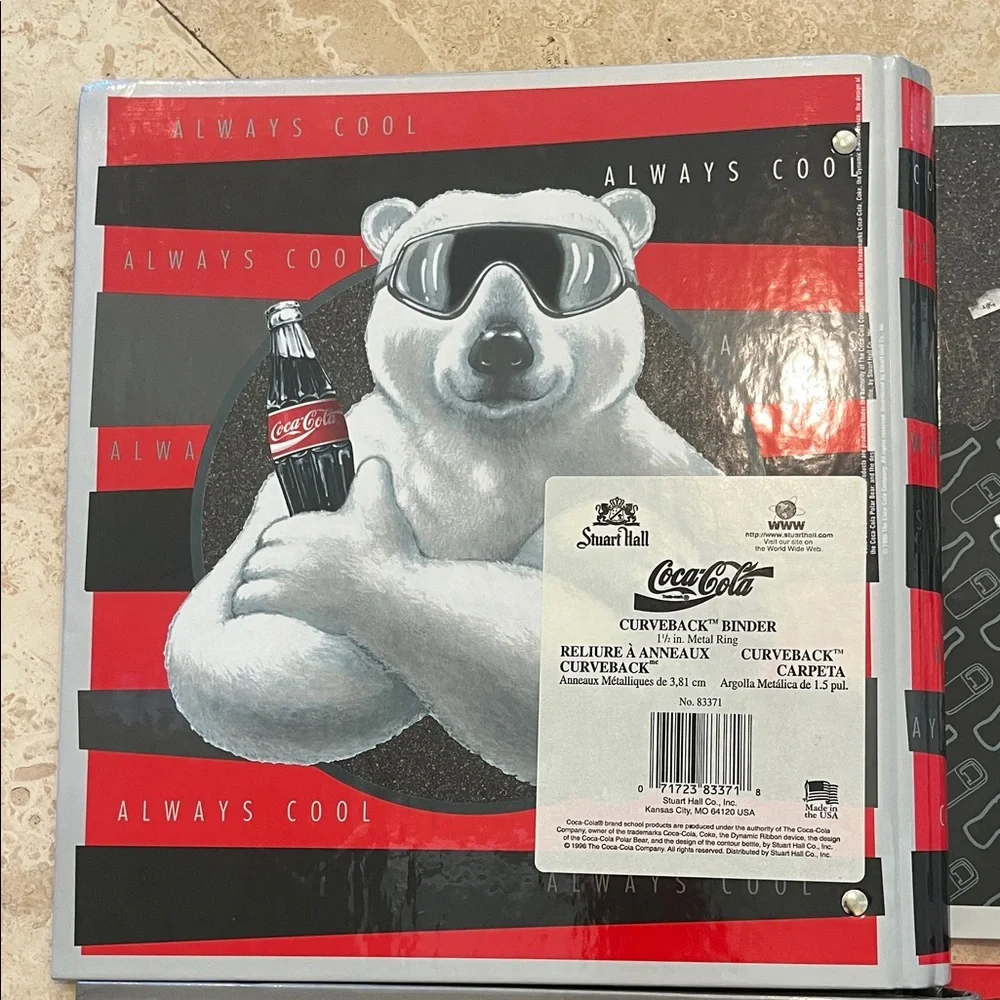 Coca-Cola Polar Bear Binder Collection - Set of 4 from 1990s